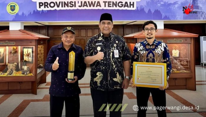 Desa Pagerwangi Tegal Raih Penghargaan Pengelola JDIH Terbaik se-Jawa Tengah