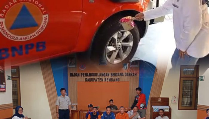 BPBD Rembang Terima Bantuan Mobil Dobel Kabin, Gelar Doa Bersama untuk Keselamatan Armada Baru