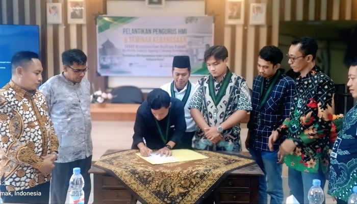 HMI Komisariat Sultan Fatah Resmi Dilantik, Tekankan Reaktualisasi Nilai Kepemimpinan Raden Fatah