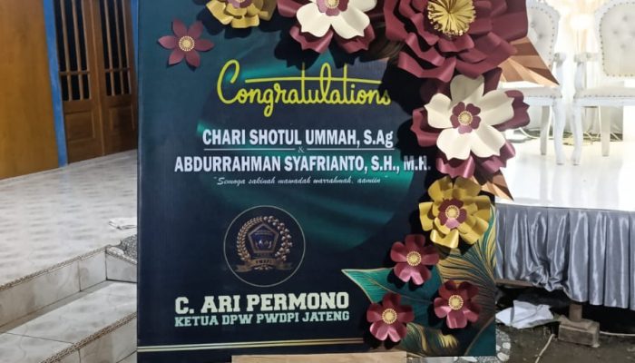 Akad dan Resepsi Wakil Sekretaris PWDPI Jateng