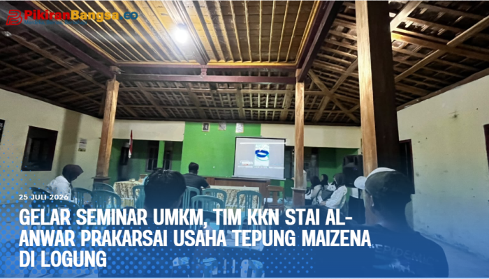 Gelar Seminar UMKM, Tim KKN STAI Al-Anwar Prakarsai Usaha Tepung Maizena di Logung
