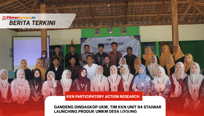 Gandeng DINDAGKOP UKM, Tim KKN Unit 04 STAIWAR Launching Produk UMKM Desa Logung