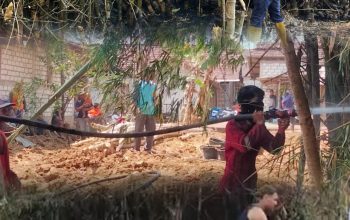 Dua Kebakaran Rumpun Bambu Terjadi di Dua Kecamatan di Rembang